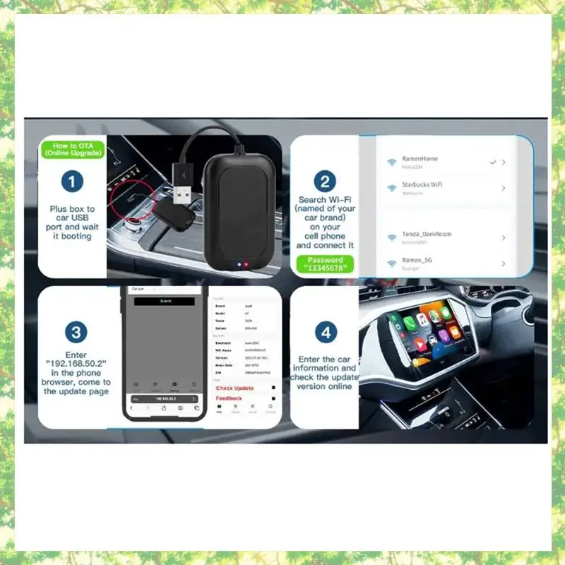 

T84C-1 PCS Wired To Wireless Carplay Android Auto USB Dongle Explotec CP880C Replacement Parts Fit For Iphone And Android Phone