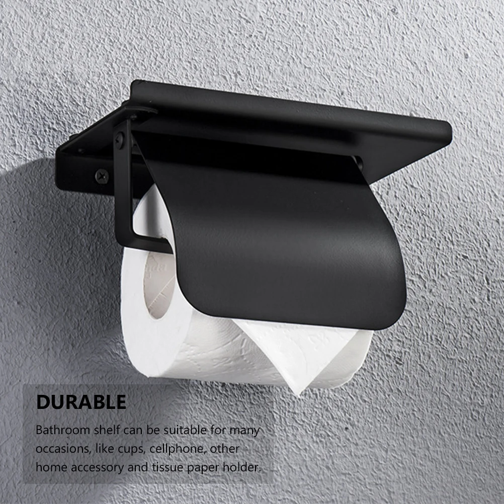 

1pcs Stainless Steel Tissue Box Waterproof Paper Organizer Wall Mounted No Drill Space Saving Storage Rack For Kitchen
