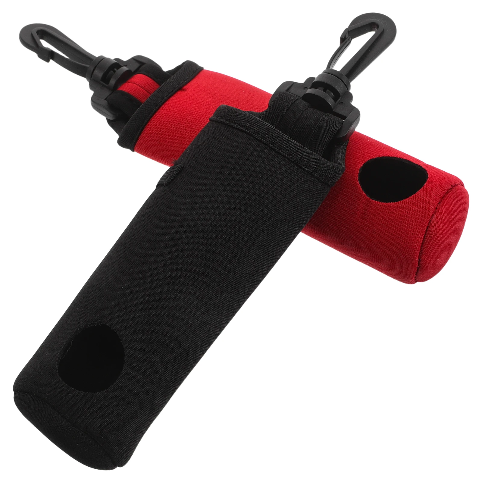 

2pcs Ball Holder Bag: Waterproof Durable Neoprene Organizer Case With Tee Holder Portable Golf Storage Bag For Travel