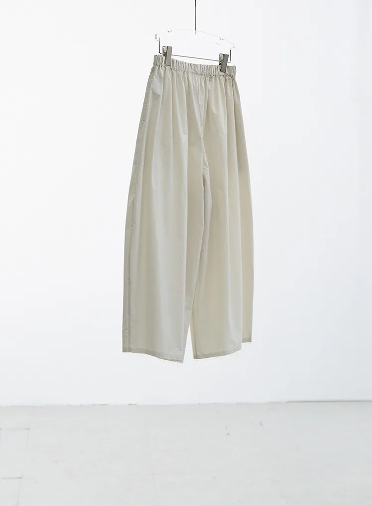 Plus-Size Summer A-Line Women's Wide-Leg Pants, Loose Thin Cropped Pants, Casual Carrot Pants