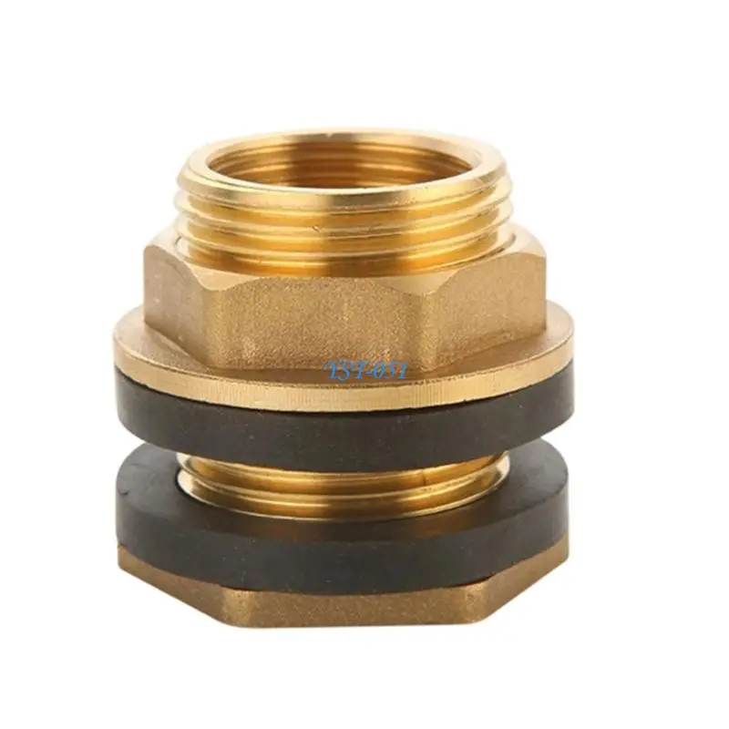 E15A Brass Water Connector Precisely Thread Design Pipe Joints For Efficient Water Flows Management Fish Aquarium Connector