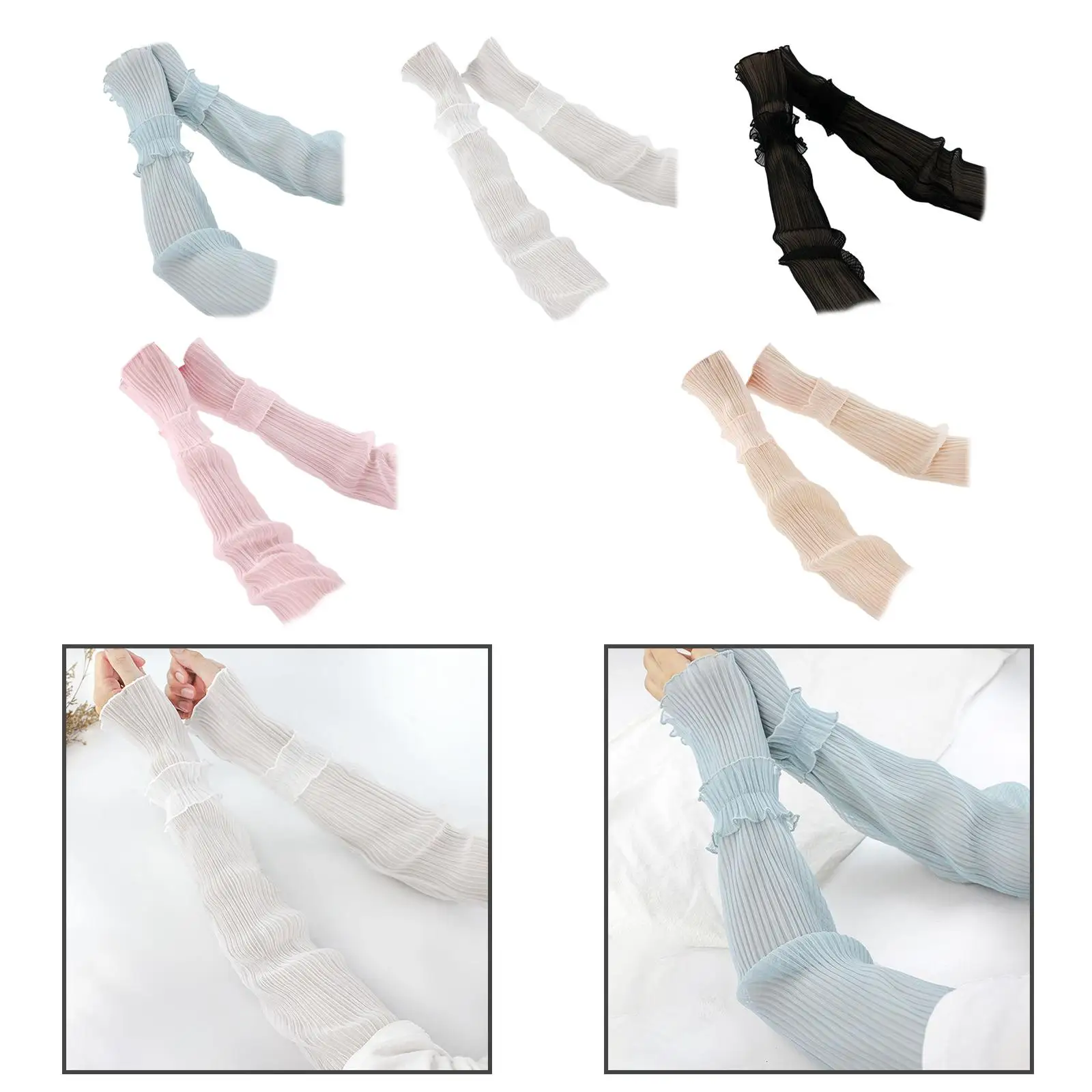 غطاء ذراع صيفي للشاطئ بأكمام للحماية من الشمس للجري والبستنة وركوب الدراجات