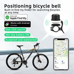 Smart Tag-Tracker campanello per bicicletta-Gps Finder-localizzatore antifurto per Apple Air tag, bici elettrica, Scooter [certificato MFI]