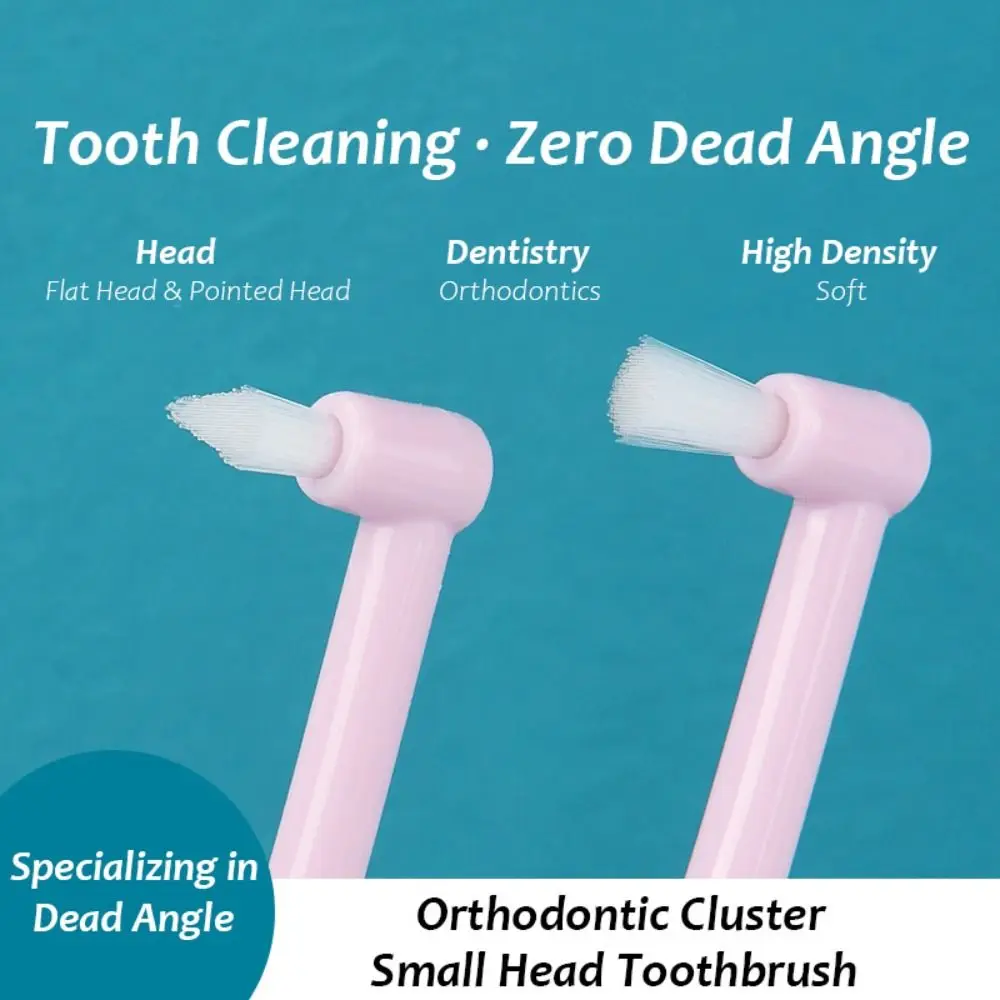 Soft Interdental Tooth Brush Fissure Whitening Teeth Orthodontic Teeth Braces Cleaning Wisdom Tooth Thin Head Flat Single Brush