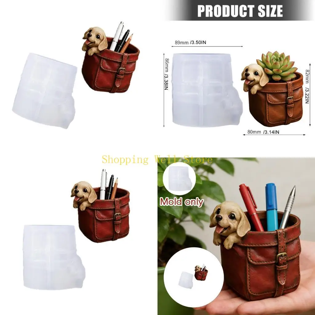 KX4B Makeup Brush Holders Organizers Mold Flower Planter Pot Mold,Pen Holders Molds