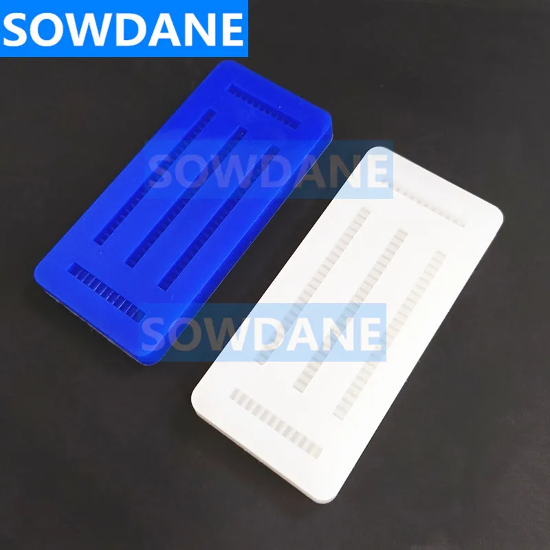 Dental Lab Inverted Silicone Rubber Wax Rim Slim Long Shape Bite Block Individual Mold Base Denture Tray Implant Molding Mould
