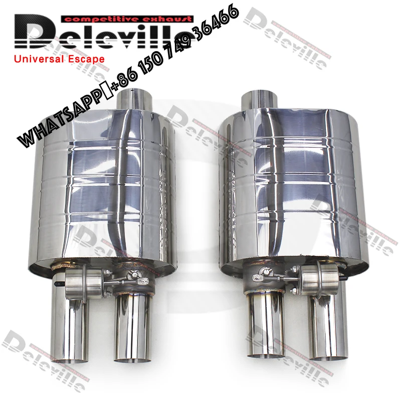 

3 Inch 2.5 Inch Stainless Steel Universal Muffler for Various Models Electronic Exhaust Valve Control Racing Car Exhaust System