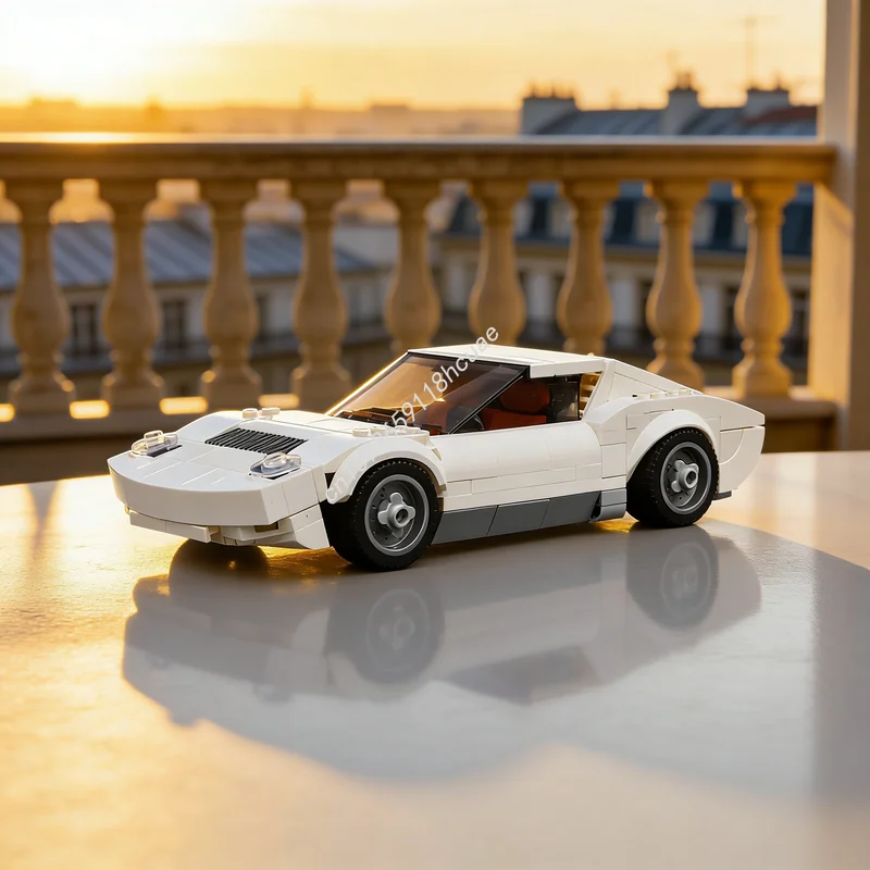 

327 деталей MOC Конструктор Lamborghini Miura City Champions, развивающая игрушка, идея для креативного подарка на Рождество