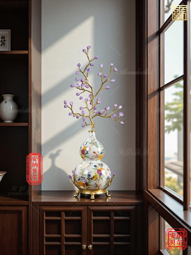 

Ziqi Donglai Fortune Tree Тыквенный орнамент Высококачественный светильник для гостиной Lucky Portal Вертикальное украшение