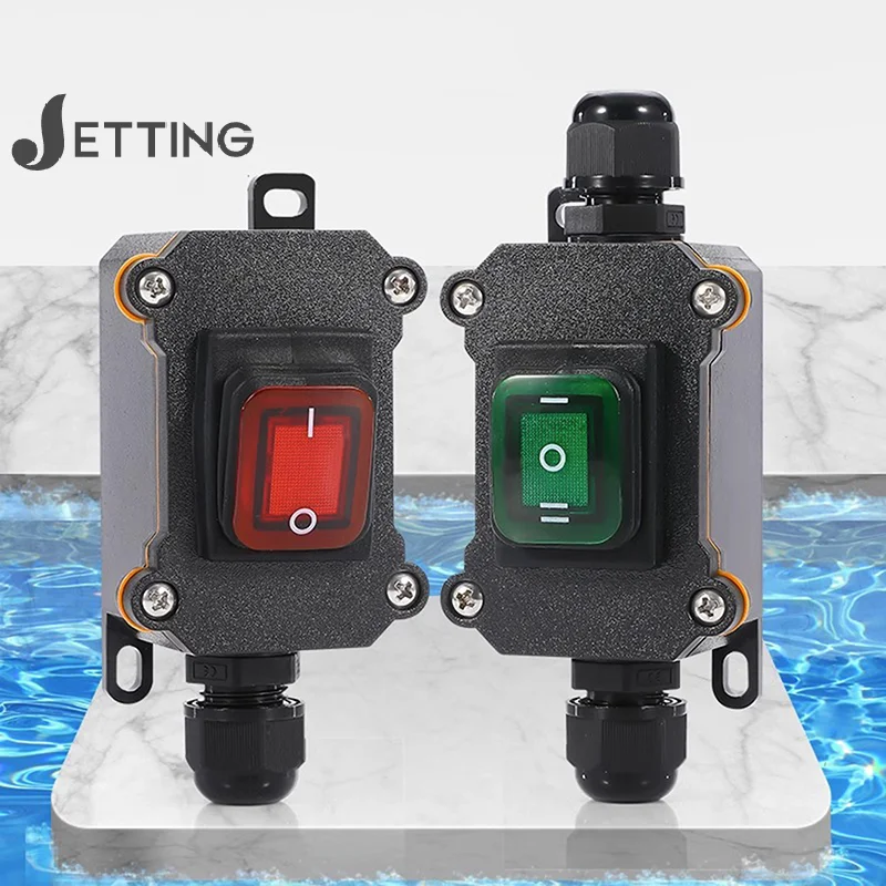 Waterproof Inline Switch IP67 Waterproof Inline Switch 12-24V/220V DC 25A High Current Power Waterproof Switch