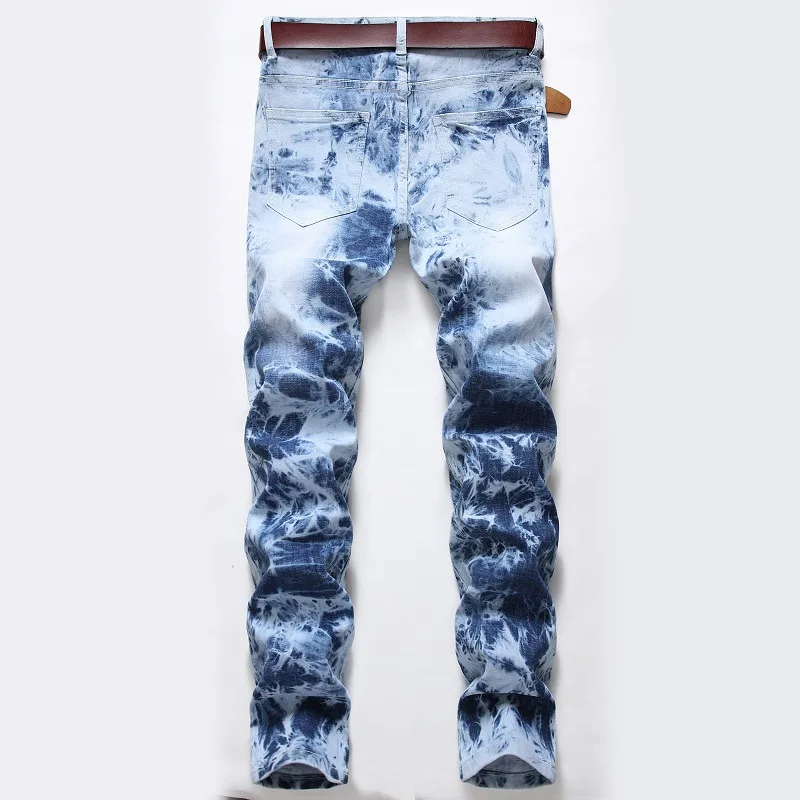 Gebleichte Jeans für Herren, gewaschene Jeans, Bleistifthose, knöchellang, Reißverschluss, dünn, 2025, Taschen, Vintage, zerrissene Löcher, Distressed