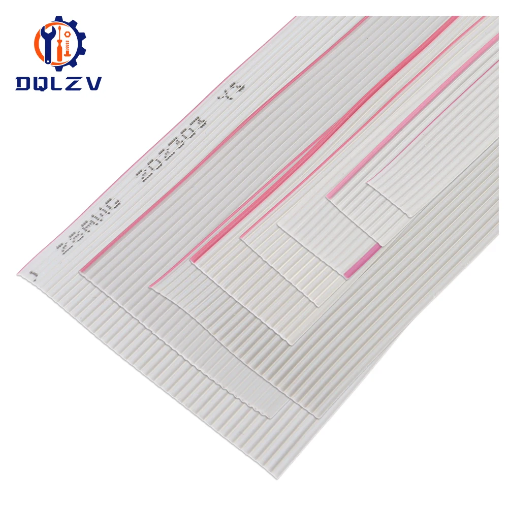 1/3/5Meter 6/8/10/16/18/20/26/34/40P 1.27mm Pitch Color Grey Flat Ribbon Cable Rainbow DuPont Wire For IDC 2.54mm FC Connector