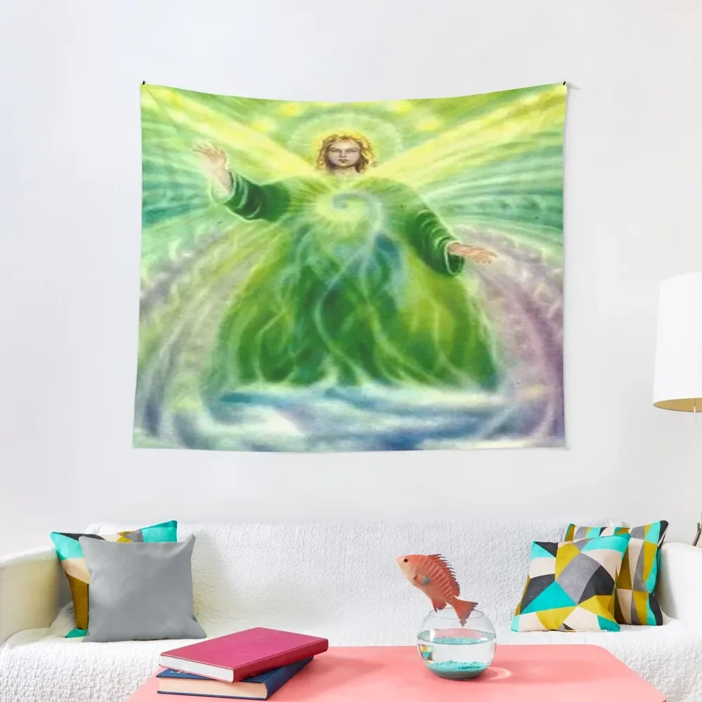 

Archangel Raphael Healing Light Tapestry Decorations For Room Outdoor Decor Home Decorations Christmas Decoration Tapestry