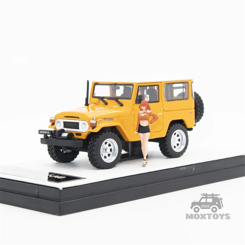 TIME MICRO 1:64  Land Cruiser FJ40 Yellow /Green Diecast Model Car