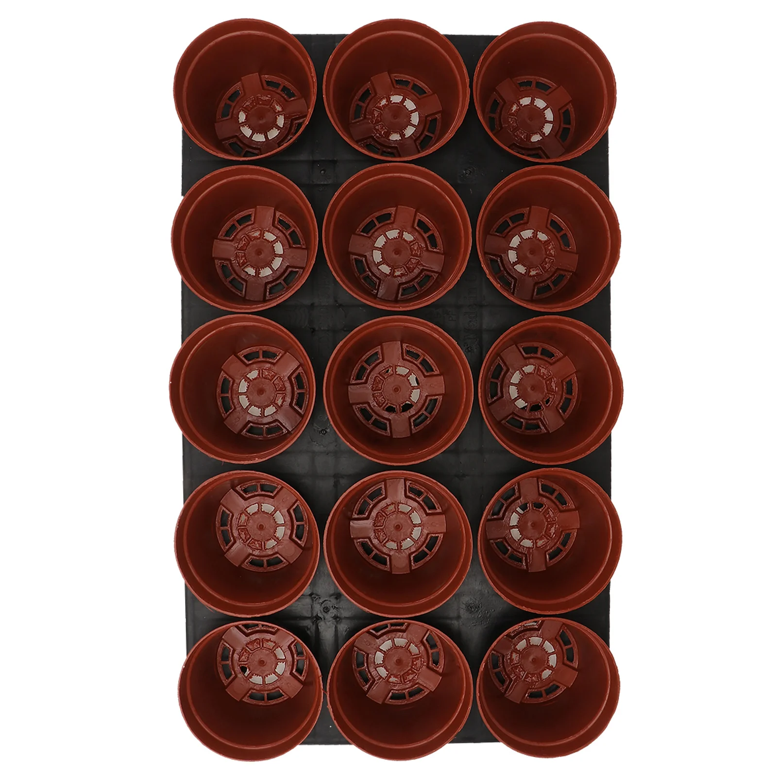 

15 Hole Seedling Tray 15 Nursery Cups Plant Pots Indoor Plants Plastic Growing Containers Gardening Planter Durable Breathing