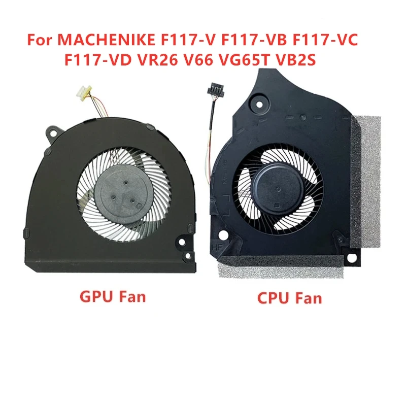 Ventola di raffreddamento GPU CPU originale nuova di zecca per ASUS MACHENIKE F117-V F117-VB F117-VC F117-VD VR26 V66 VG65T VB2S