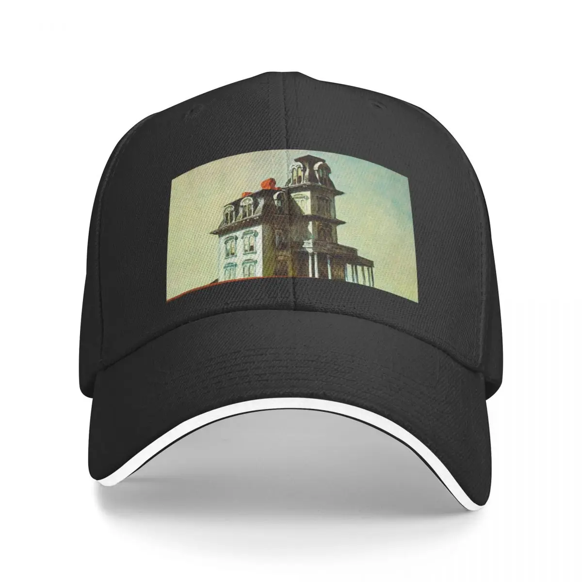 House by the Railroad by Edward Hopper Baseball Cap Big Size Hat Hip Hop Mens Tennis Women's