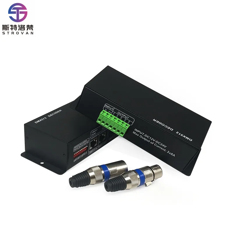 

Controller Rgbw 4 Channel 512 Decoder Dc12v 24v 3A HB Terminal Lighting Smd5050 Led Strip Rgbw 512 Led Controller