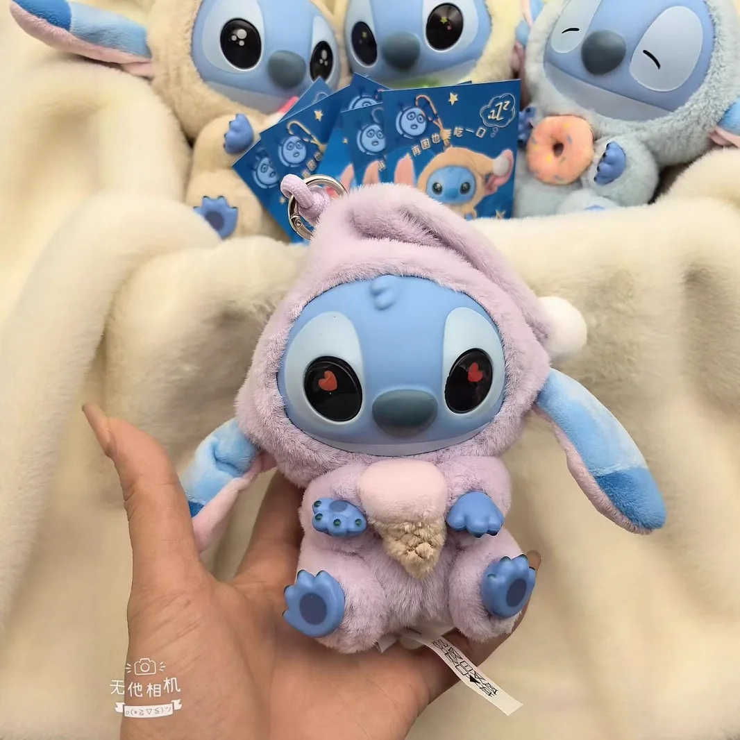 

Miniso Disney Stitch Eat, Sleep Series Vinyl Blind Box Pendant Cute Doll Mystery Box Toy Plush Doll Holiday Gift