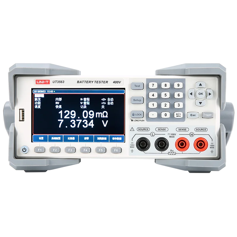 

UNI-T UT3563 Тестер внутреннего сопротивления аккумулятора 0,01 мВ~404,000 В 3,2000 кОм