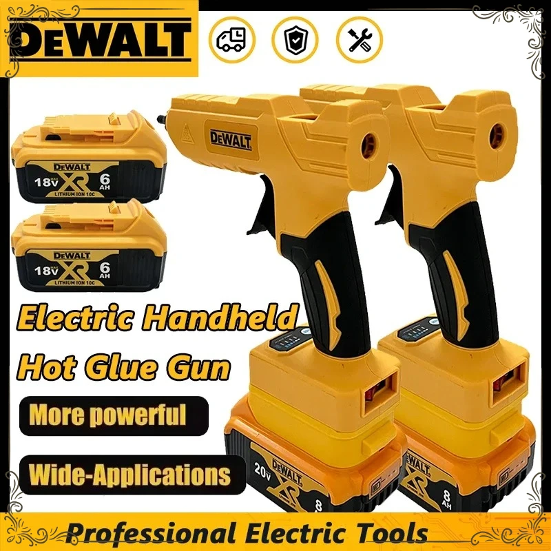 

Электрический ручной клеевой пистолет DEWALT 20V для ремонта и DIY, термопистолет для сварки, пистолет для горячей плавки с защитой от ожогов
