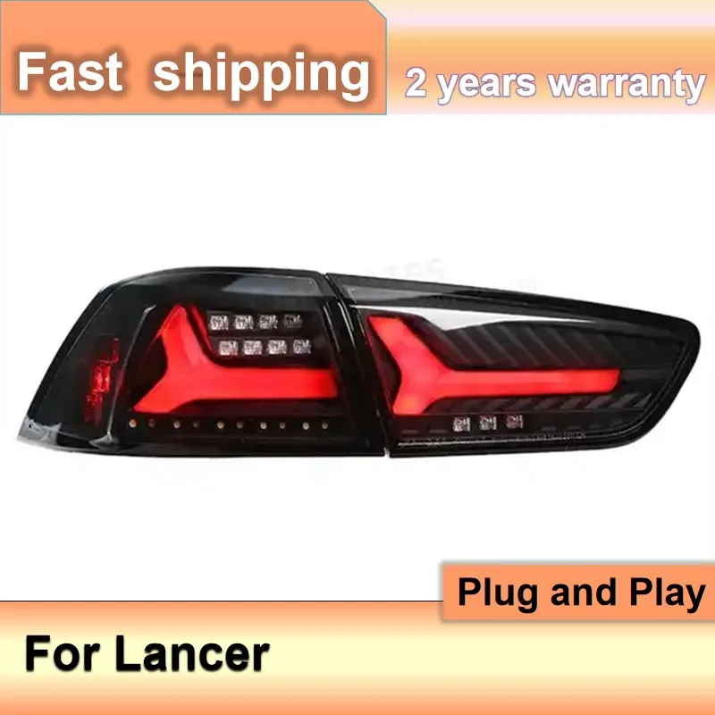 Car Accessories for 2009-2016 Mitsubishi Lancer Tail Lamp 2009-2016 Lancer EX Taillights Rear DRL Fog Brake Turn Signal Reversin