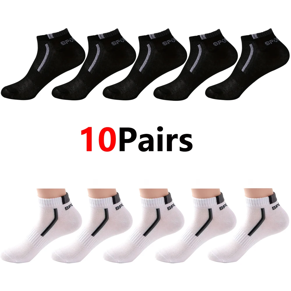 30Pairs Männer Socken Mesh Atmungsaktive Kurze Casual Socken Farbe-block Sport Socke Sport Socken Absorbieren Schweiß Knöchel