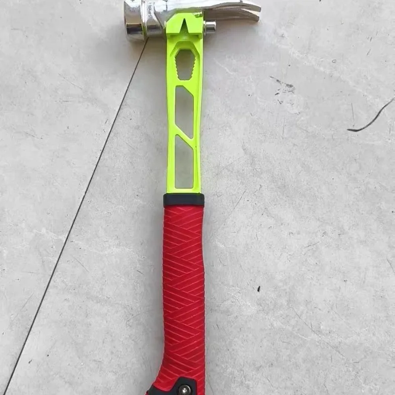 Multifunctional Integrated Hammer Color Randomly Nail Removal Claw Horn Hammer Woodworker Chisel Anti-slip Handle Wrench Hammers