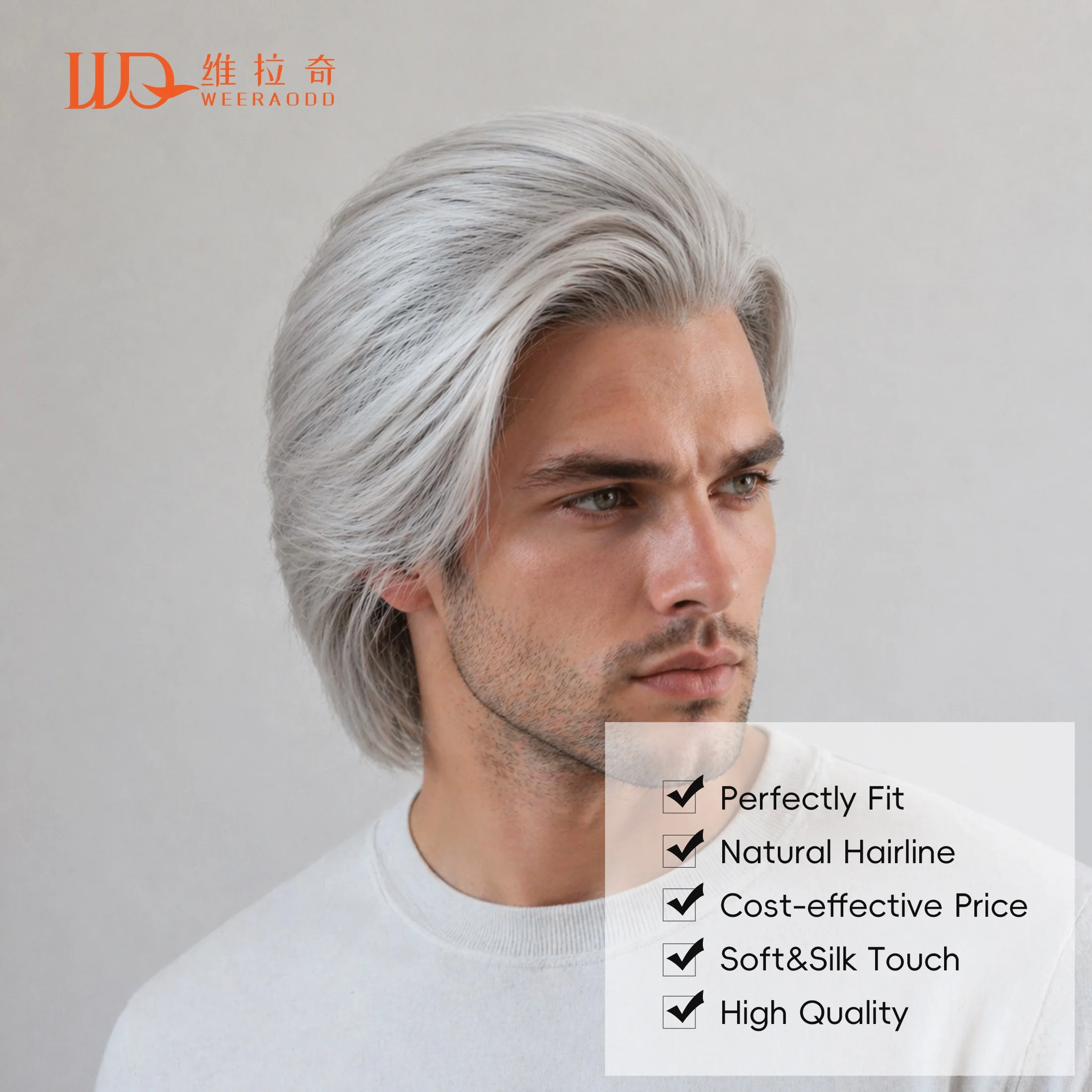 

10 Inch Silver White Bob Wig 13x4 Lace Front Glueless Synthetic Short Wavy Wig Natural Hairline for Women Men Cosplay Party
