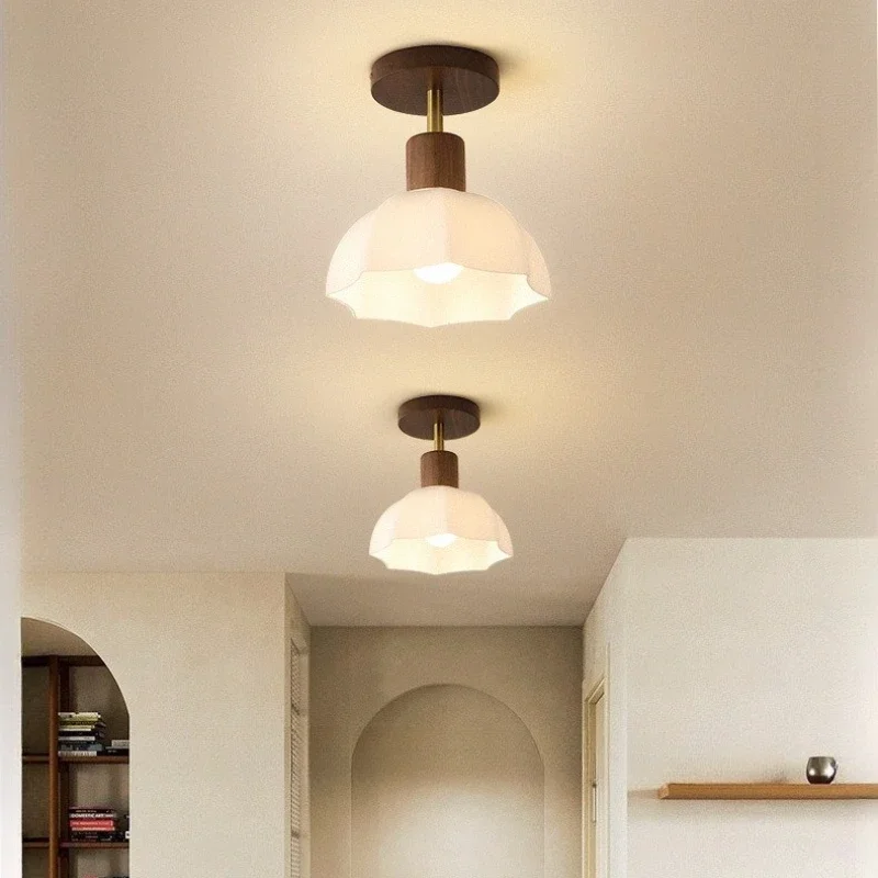 

Modern LED Glass Ceiling Light Hallway Balcony Corridor Aisle Chandelier Ceiling Lamp Living Dining Room Bedroom Home Decor Lamp