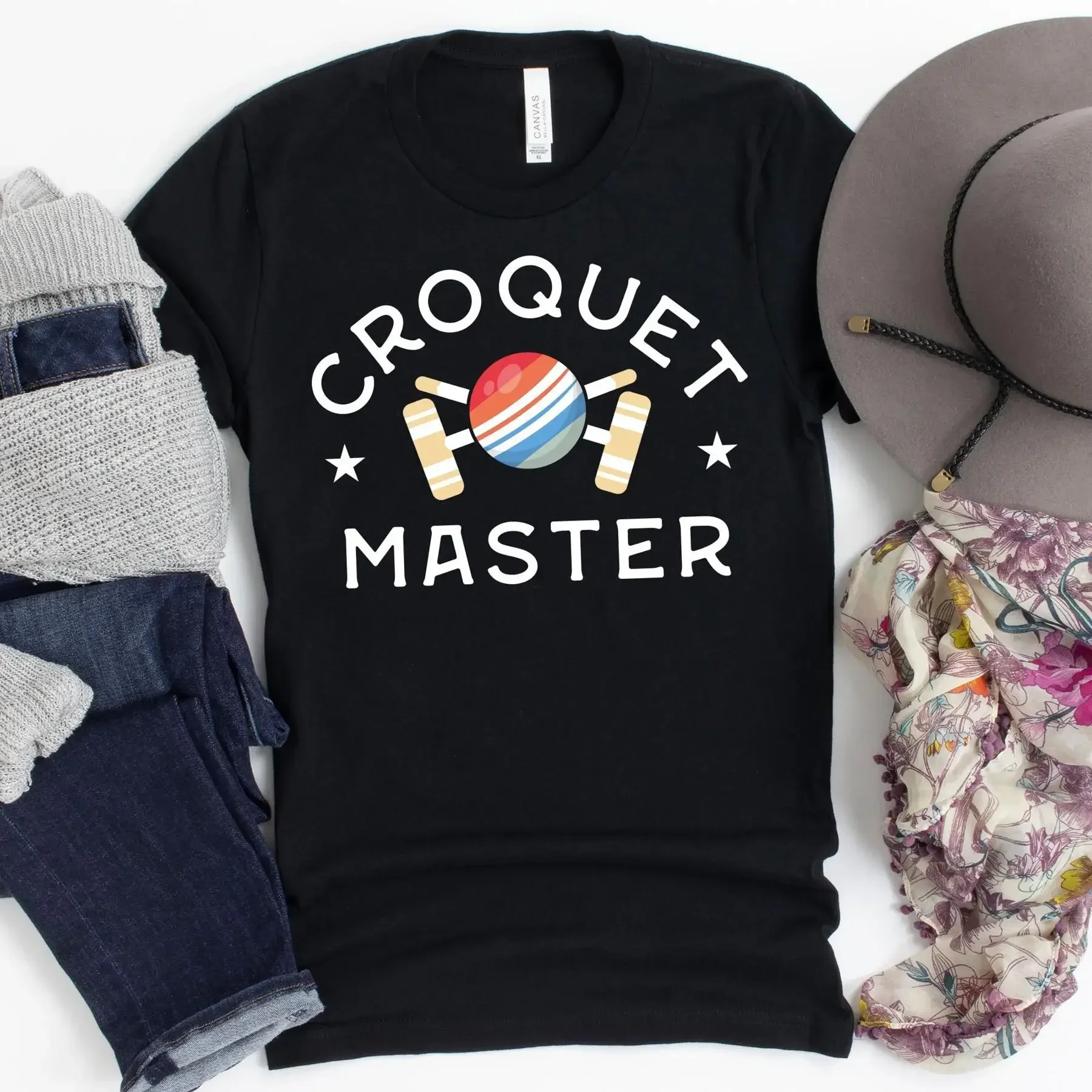 Croquet Master T Shirt Lawn Games Player Fan Hobby