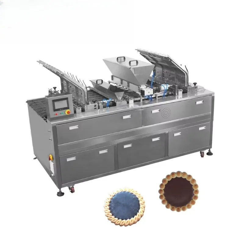 Customizable Automatic Chocolate Depositing Tartlettes Sandwich Biscuit Machine