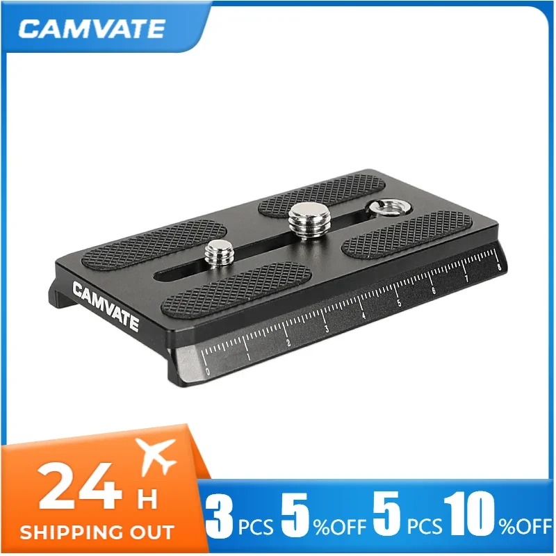 CAMVATE Manfrotto Slide-in Camera Quick Release Plate With 1/4\