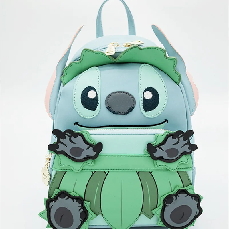 

2023 New Disney Lilo & Stitch Wallet Girls Cartoon Fashion Students Schoolbag Portable Kawaii Leisure Backpack Birthday Gifts