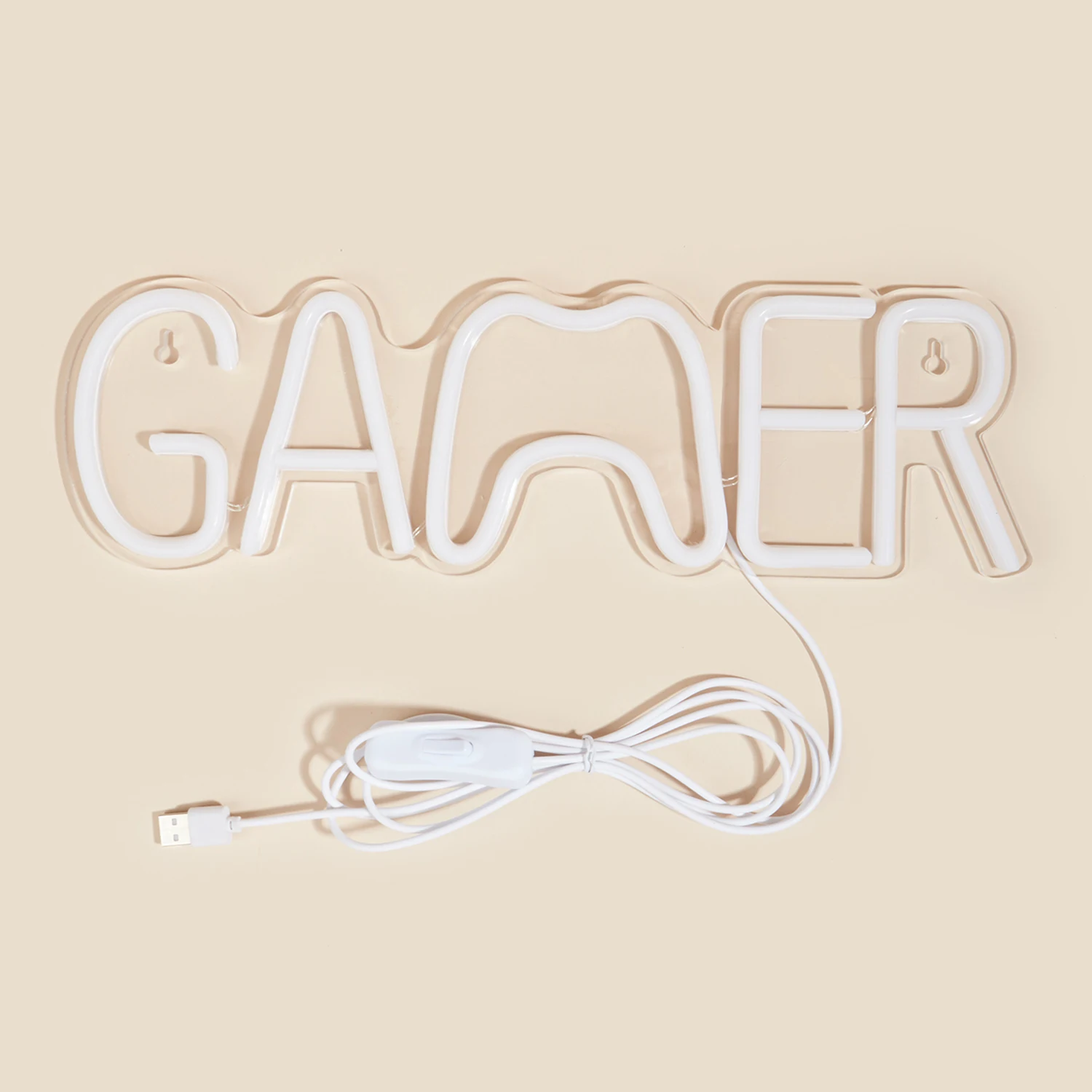 Chi-buy LED Neon Gamer Gamepad USB ขับเคลื่อนป้ายนีออนโคมไฟตกแต่งป้ายของขวัญวันเกิด Wall Art สําหรับห้องนอน Bar Shop
