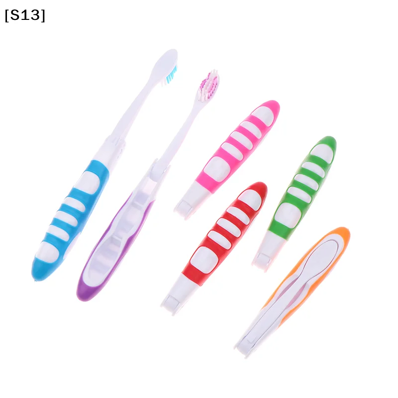 Hygiene Oral Portabl Disposa Foldable Travel Camping Toothbrush Hiking Tooth Brush Tooth Cleaning Tools Folding Toothbrush[Q][Q]