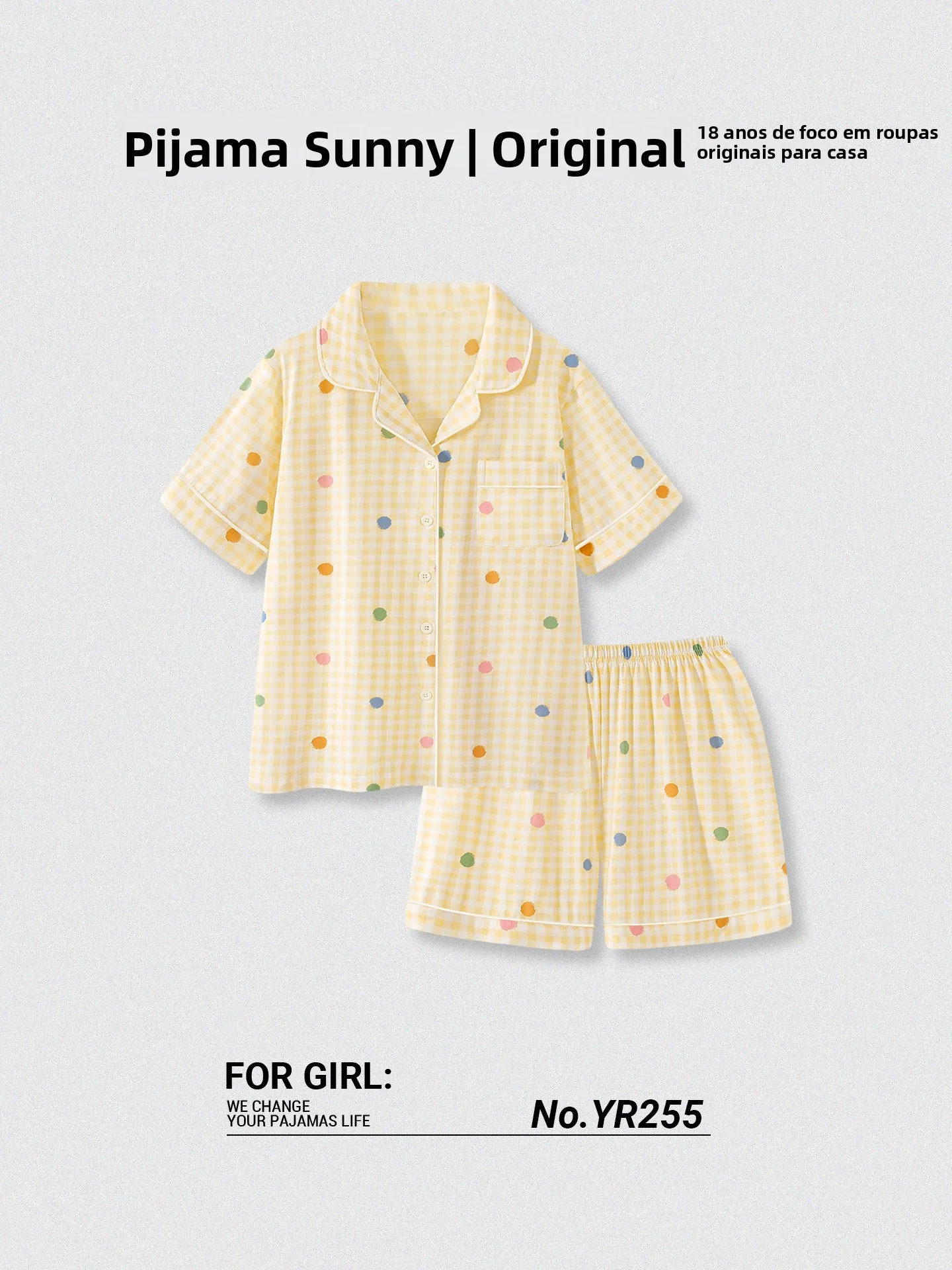 ソルトガール-クールセンセーション-ピュアコットンパジャマ-レディース-夏-薄手-半袖-ショートパンツ-チェック柄-ホームウェアセット