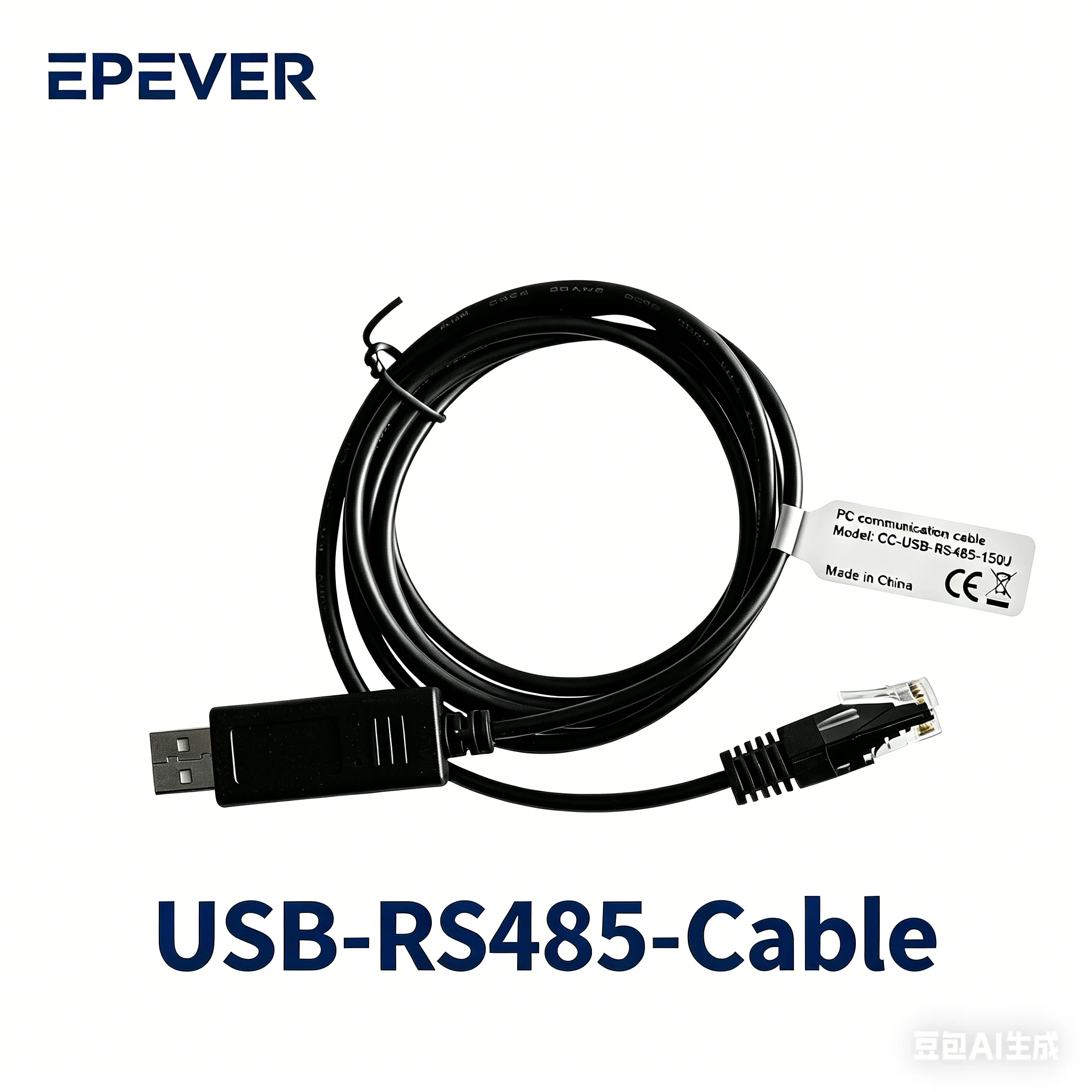 EPEVER USB to RS485 PC Communication Cable 1.5M for MPPT Solar Charge Controller with RJ45 Connector CC-USB-RS485-150U