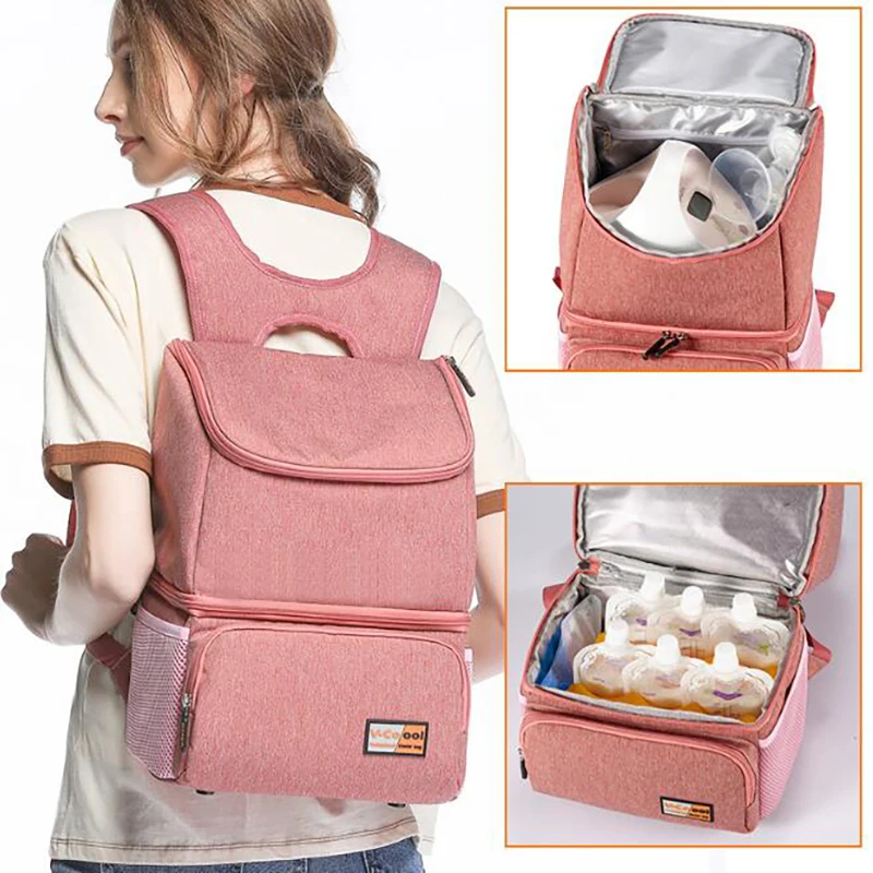 Baby Insulation Bag Backpack Milk Warmer Bag Mummy Storage Bags Kids Food Thermal Bag