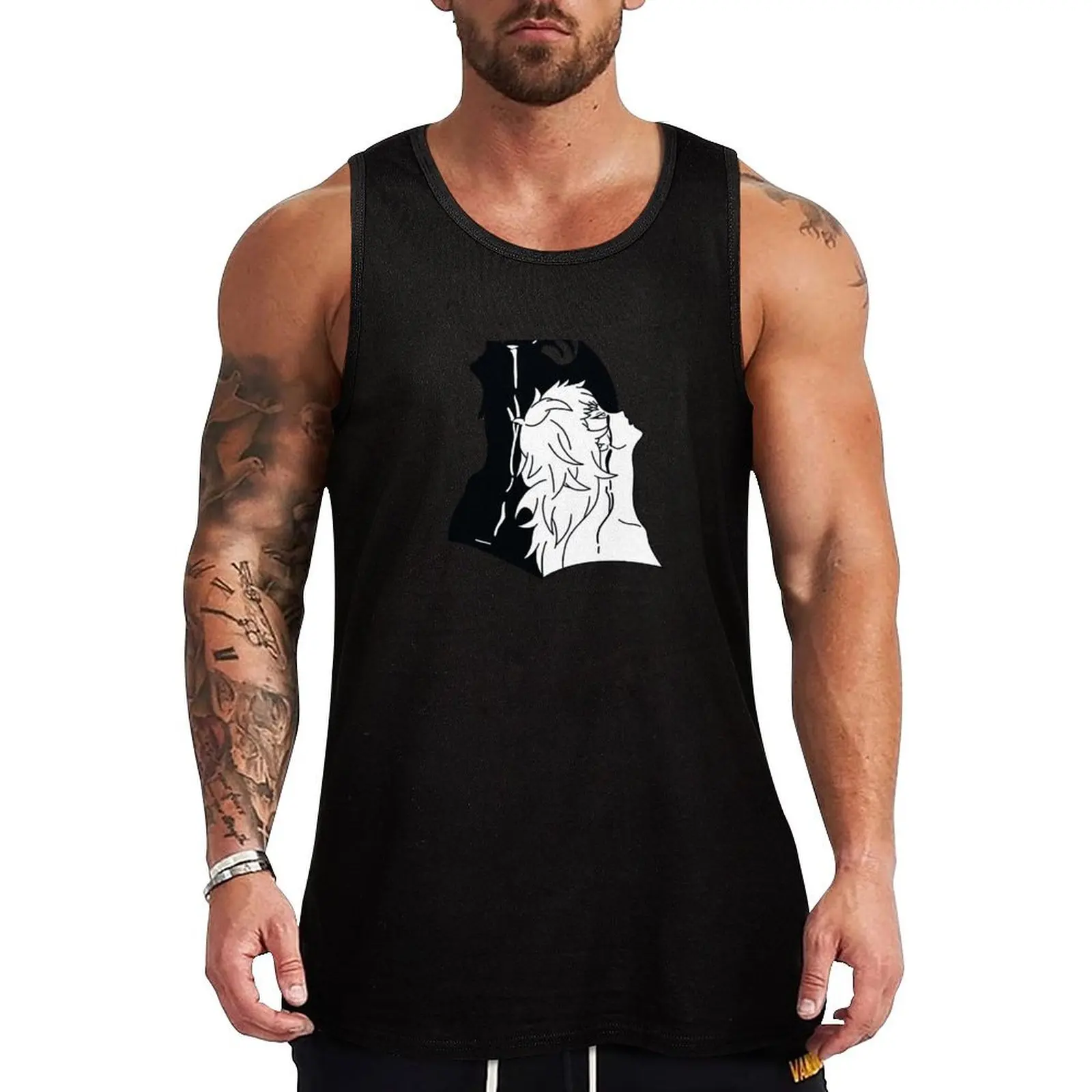 

Devilman Crybaby Tank Top men gym clothing Men's singlets anime gym sleeveless shirt man