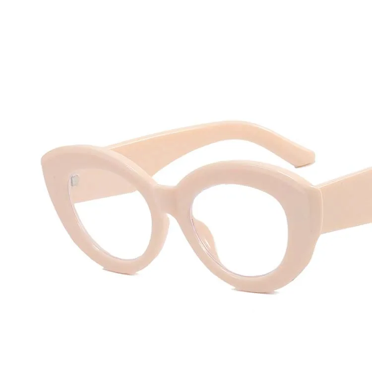 55118 Brillen mit großem Rahmen für Damen, Leoparden-Brillen, weibliche optische Brillen, ovales Brillengestell