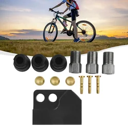 1pc Hydraulic Brake Cable Tee 1 To 2 Adapter Modified Connector Distribution Valve Aluminum Alloy Bicycle Brake Accessories
