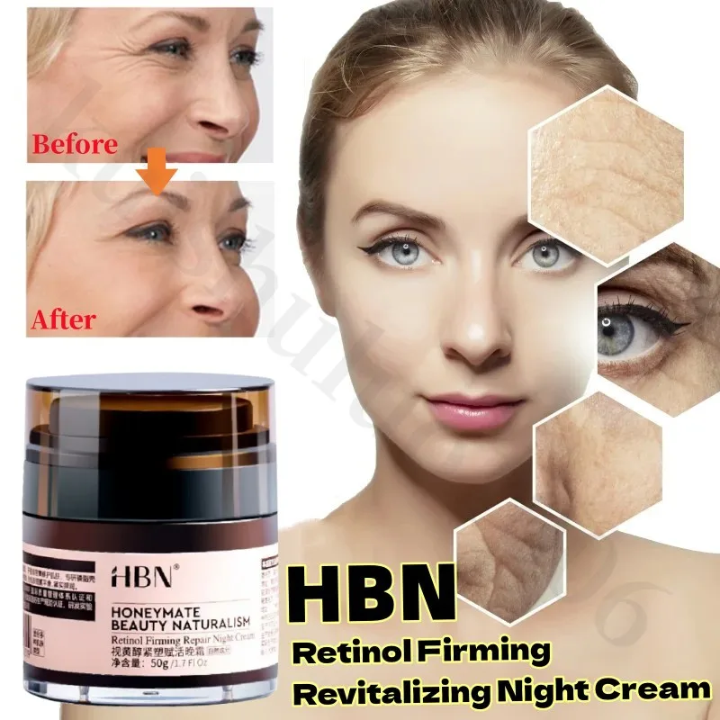 

HBN Retinol Night Cream Double A Alcohol Face Cream Morning C Night A Anti-wrinkle Repair Moisturizing Lifting Firming 50g