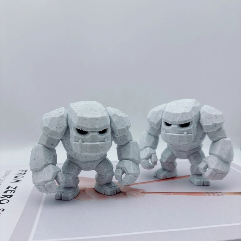 تماثيل نموذج صغير ثلاثية الأبعاد مطبوعة من الحجر ، تمثال حجري درع ووريورز نماذج حجرية لسطح المكتب تماثيل نموذج شخصية لعب الأدوار #1
