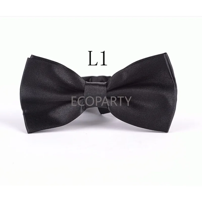 

Men‘s Polyester Bowtie Fashion New Solid Color Butterfly Bowknot Wedding Party Busniess Adjustable Bow Tie Solid Color