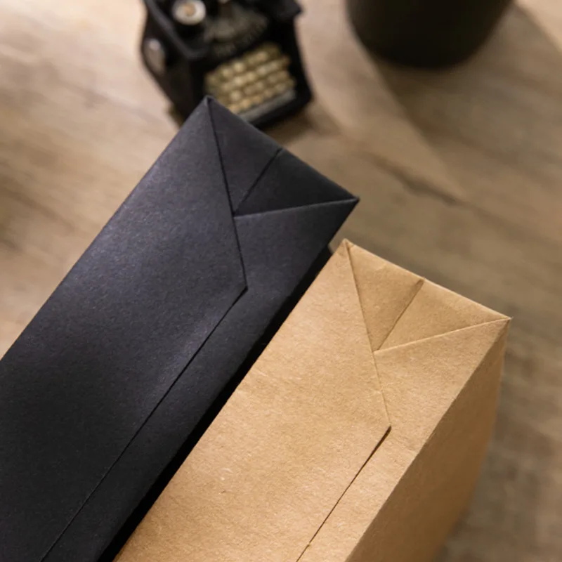 30szt Kraft Envelope Storage Bag Thicken 250g Paper Large Capacity File Packing Bag A5 Tied Buckle Contract Office Stationery