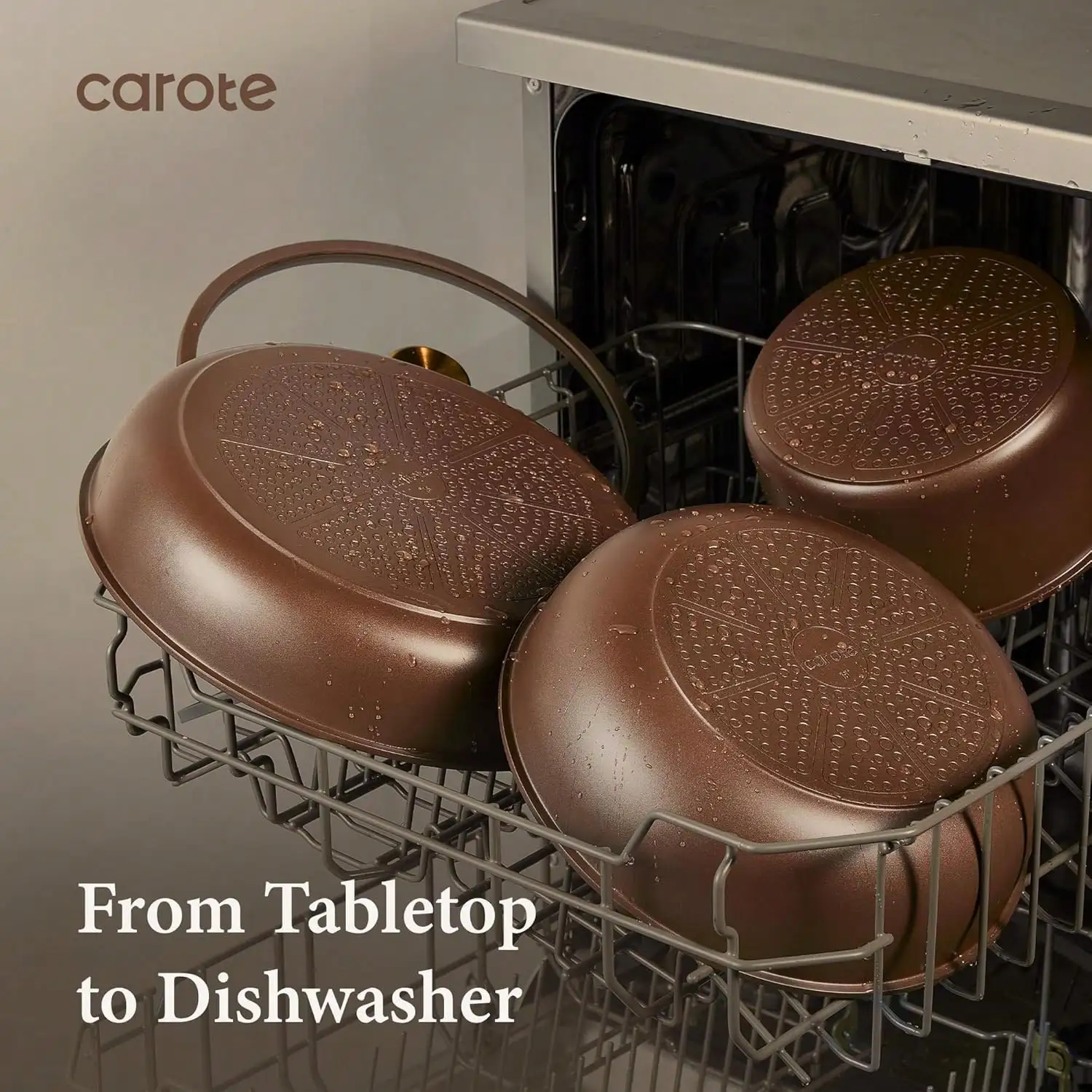 CAROTE 25pcs Pots And Pans Set Non Stick, Cookware Set Detachable Handle | Induction Compatible, Dishwasher & Oven , Space Saving, Camping Cooking Set, Kitchen Set, Green   sh260724023233268551240