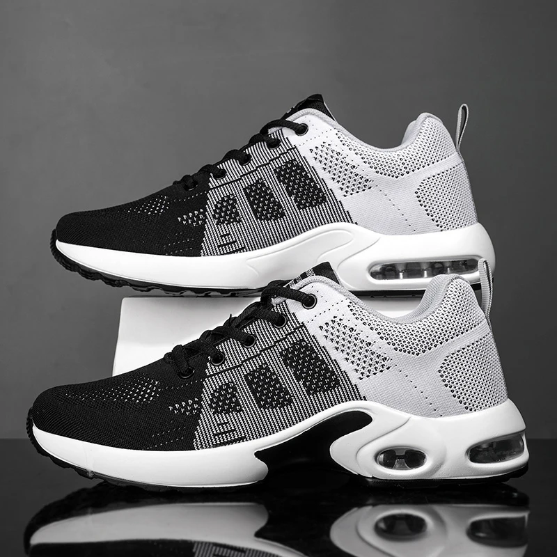 38~45 Designer Mens 2023  Air Cushion Walking Male Mesh Shoes Sneakers Men Tennis Trainer Casual Training Running Shoes Footwear