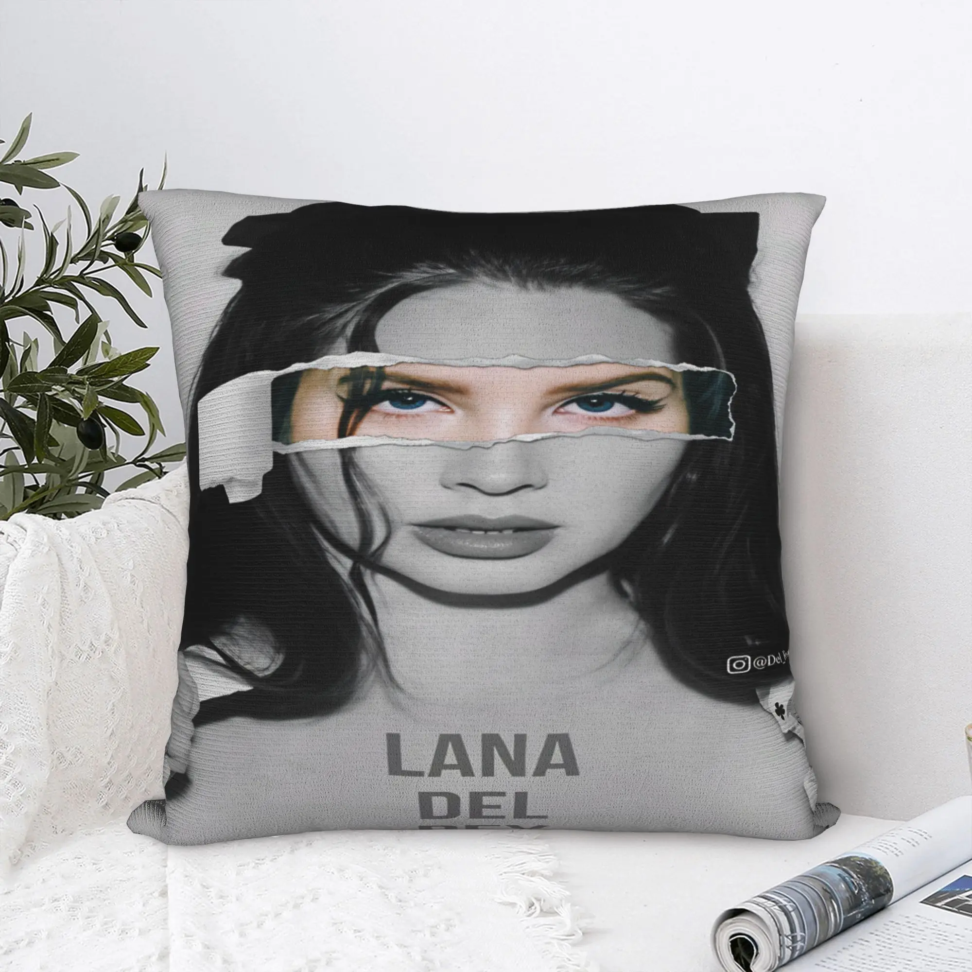 Pillow Case Lana Del Rey Singer Lizzy Grant  Design  Pillow Cover For Sofa Home Decor Kawaii Pillowcases
