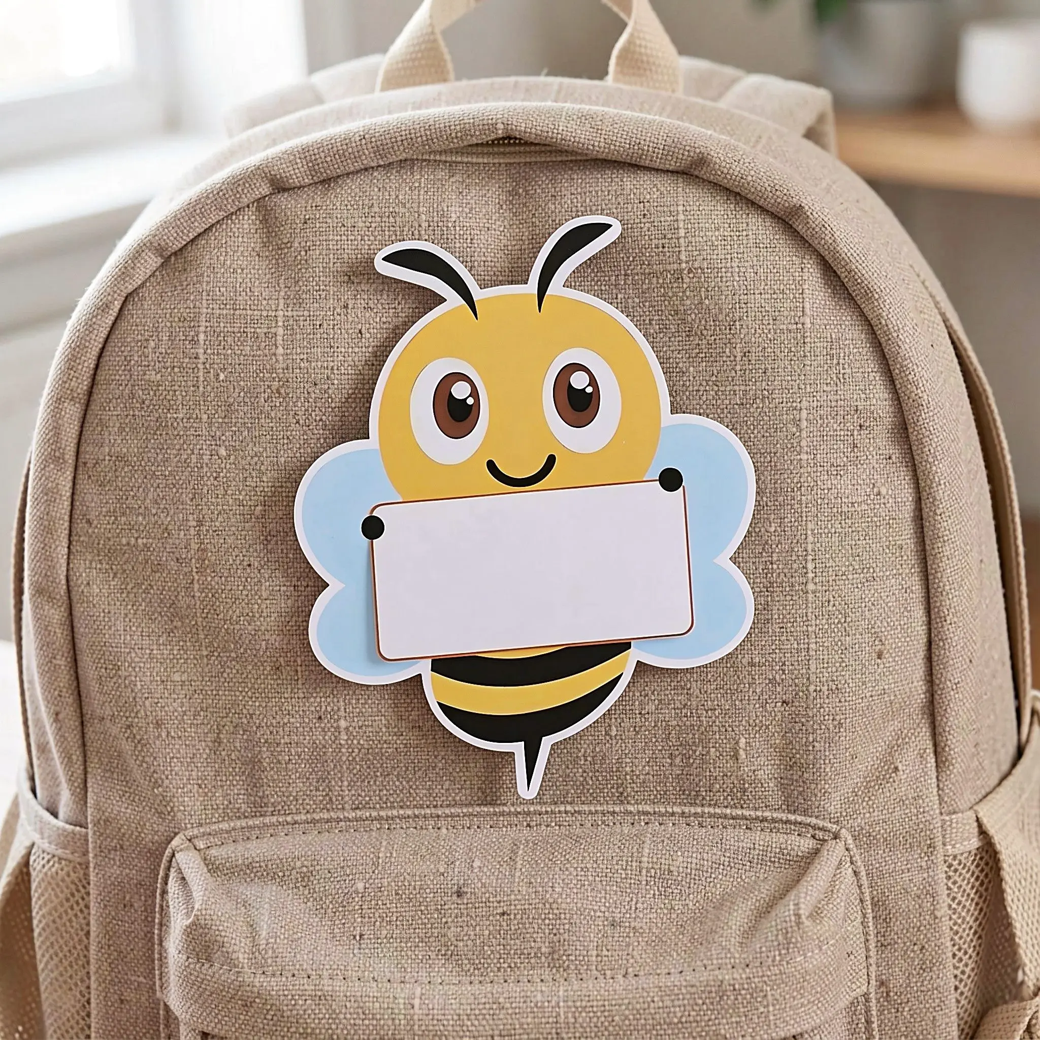 48Pcs Bee Cutouts Name Tags Cartoon Animal Paper Labels Back to School Classroom Decor Accents for Bulletin Board Party Supplies